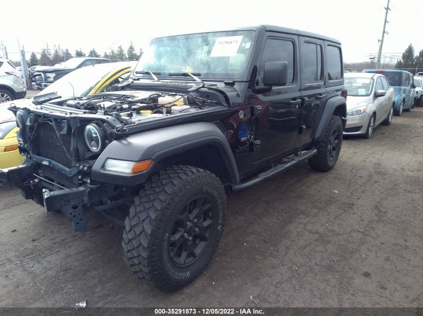2020 JEEP WRANGLER UNLIMITED WILLYS VIN: 1C4HJXDG2LW285608