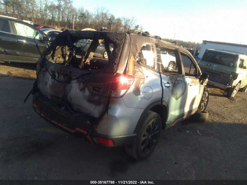 2021 SUBARU FORESTER SPORT VIN: JF2SKALC2MH549528
