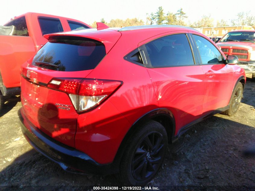 2022 HONDA HR-V SPORT VIN: 3CZRU6H19NM754914