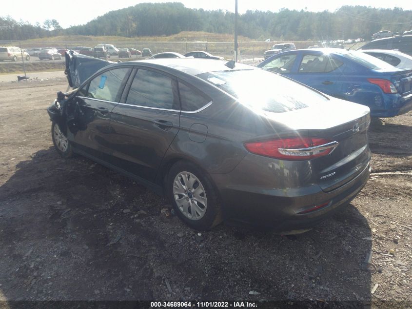 2020 FORD FUSION S VIN: 3FA6P0G72LR184232