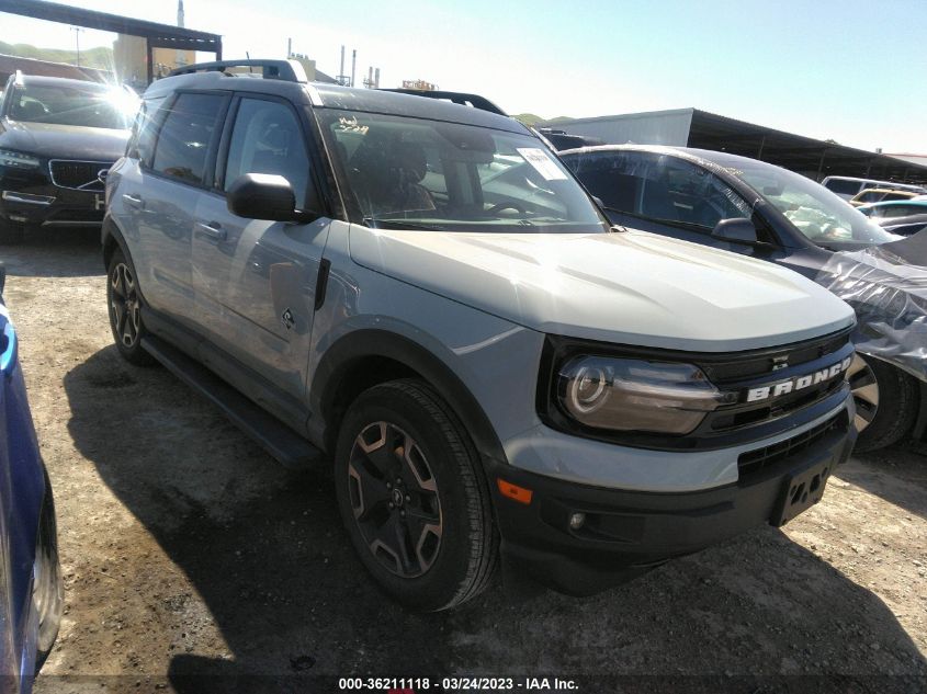 2022 FORD BRONCO SPORT OUTER BANKS VIN: 3FMCR9C60NRD75381