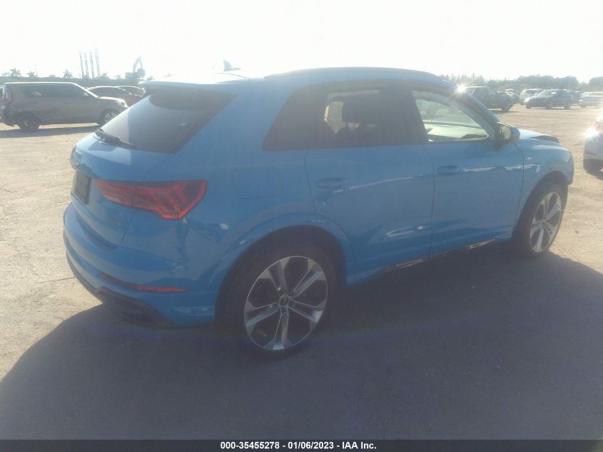 2021 AUDI Q3 S LINE PREMIUM PLUS VIN: WA1EECF37M1022386