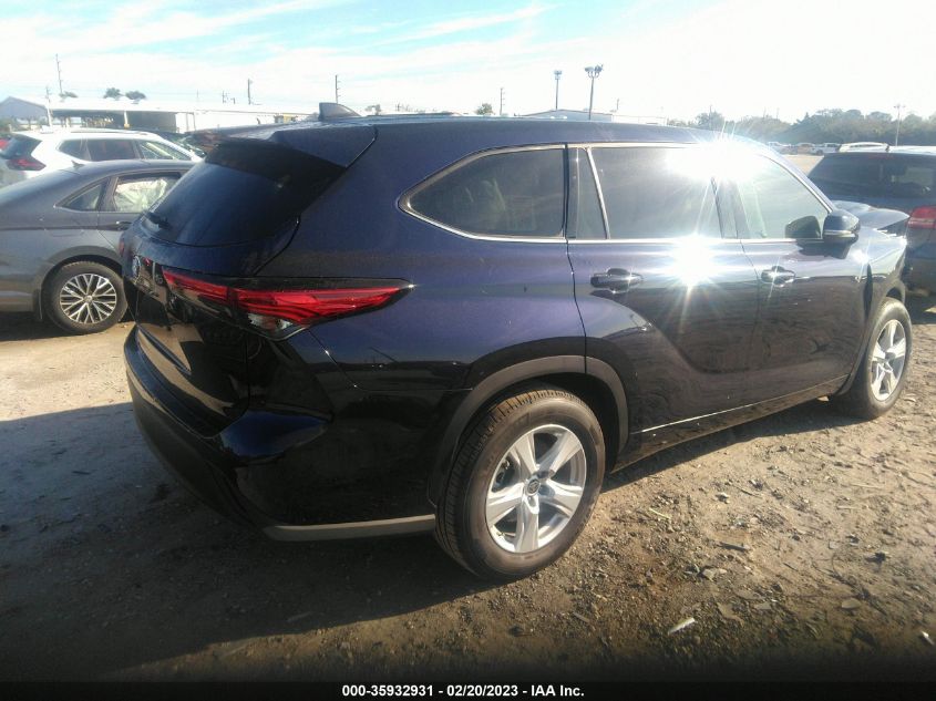 2022 TOYOTA HIGHLANDER L VIN: 5TDCZRAH1NS546869