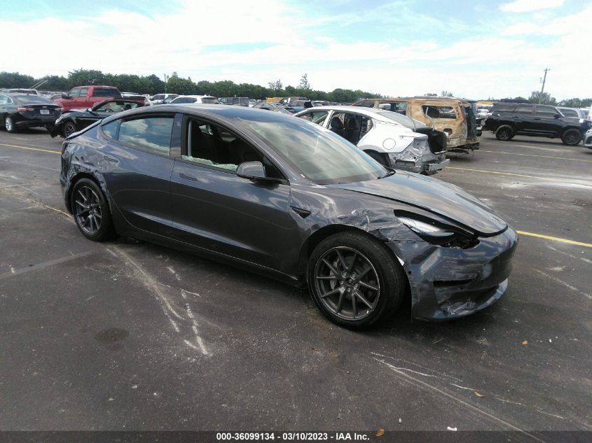 2022 TESLA MODEL 3 LONG RANGE VIN: 5YJ3E1EB0NF289937