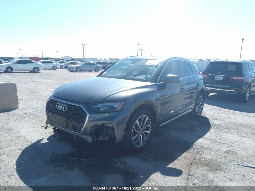 2022 AUDI Q5 S LINE PREMIUM VIN: WA1GAAFYXN2101664