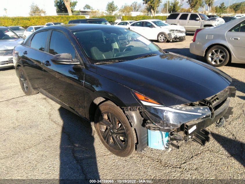 2021 HYUNDAI ELANTRA SEL VIN: 5NPLS4AG3MH035831