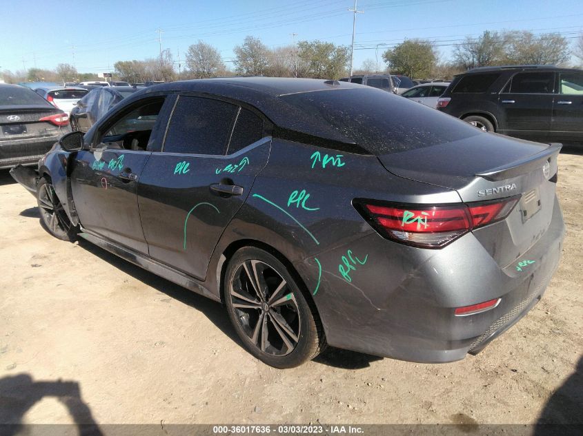 2022 NISSAN SENTRA SR VIN: 3N1AB8DV6NY212534