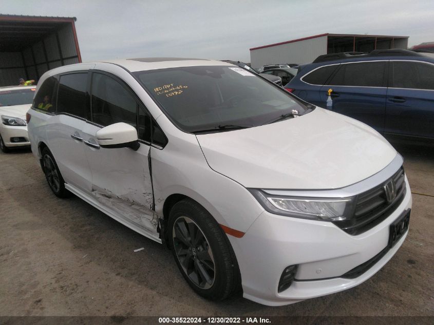 2022 HONDA ODYSSEY ELITE VIN: 5FNRL6H93NB055913