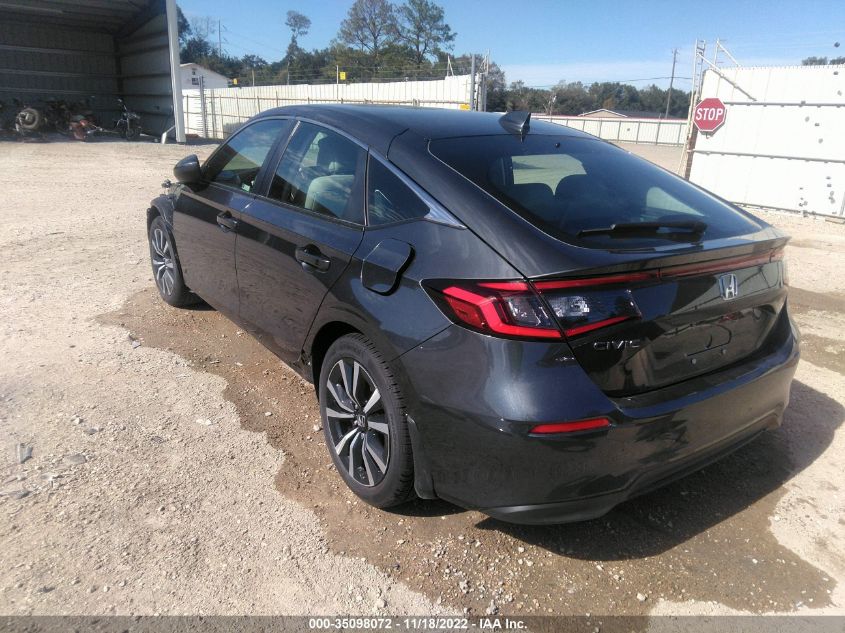 2022 HONDA CIVIC HATCHBACK EX-L VIN: 19XFL1H70NE017694