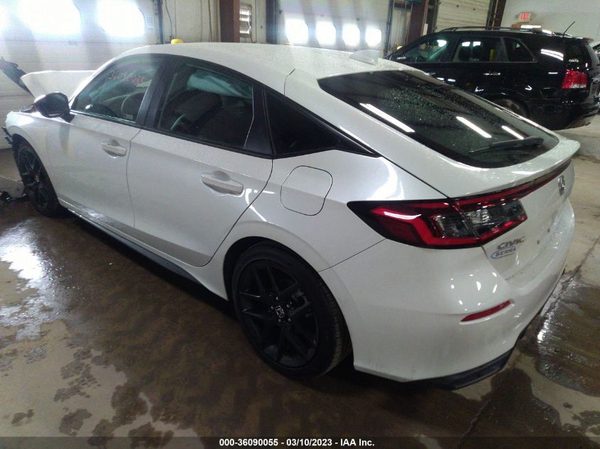 2022 HONDA CIVIC HATCHBACK SPORT VIN: 19XFL2H81NE016214