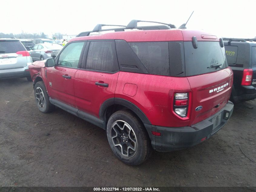 2021 FORD BRONCO SPORT BIG BEND VIN: 3FMCR9B69MRB34872
