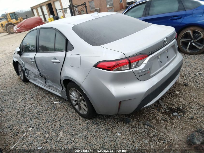 2022 TOYOTA COROLLA LE VIN: JTDVPMAE5N3012606