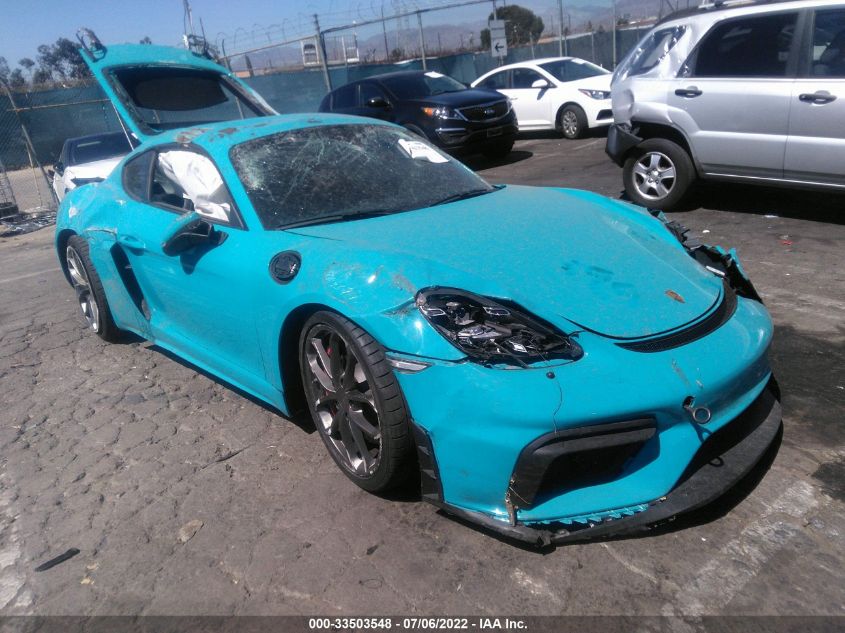 2020 PORSCHE 718 CAYMAN GT4 VIN: WP0AC2A83LS289329