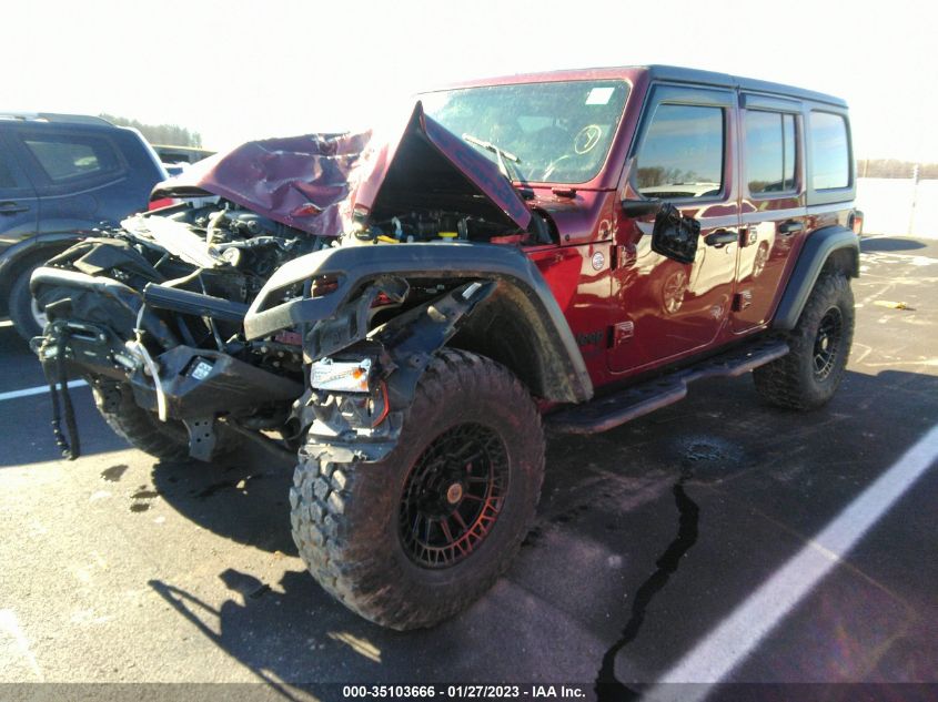 2021 JEEP WRANGLER UNLIMITED SPORT S VIN: 1C4HJXDN4MW743679