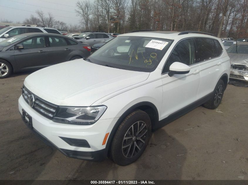 2021 VOLKSWAGEN TIGUAN SE/SE R-LINE BLACK/SEL VIN: 3VV2B7AX9MM121444