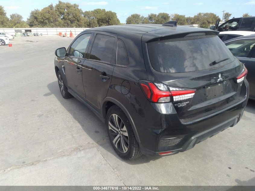 2022 MITSUBISHI OUTLANDER SPORT SE VIN: JA4APVAU7NU000389