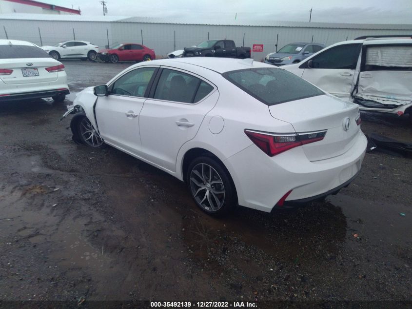 2022 ACURA ILX W/PREMIUM PACKAGE VIN: 19UDE2F71NA001874