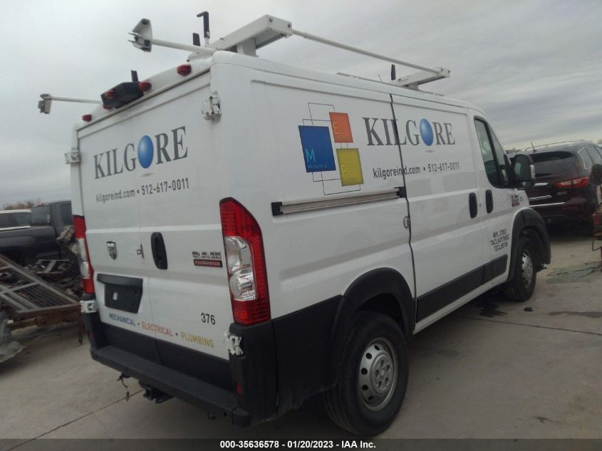 2021 RAM PROMASTER CARGO VAN VIN: 3C6LRVNG1ME559826