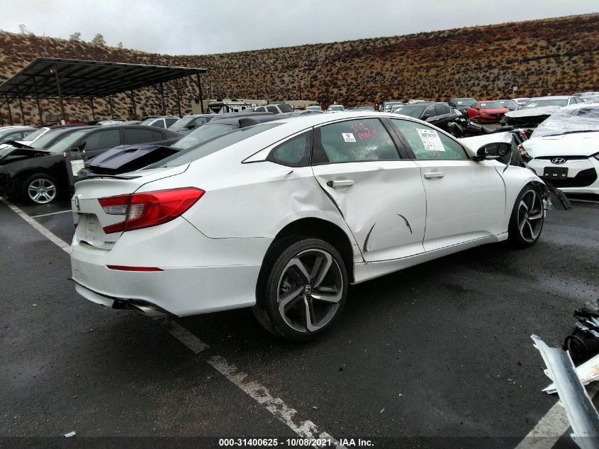 2021 HONDA ACCORD SEDAN SPORT VIN: 1HGCV1F32MA027837
