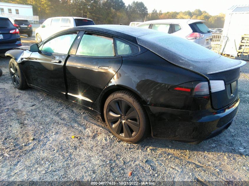 2022 TESLA MODEL S PLAID VIN: 5YJSA1E65NF479159