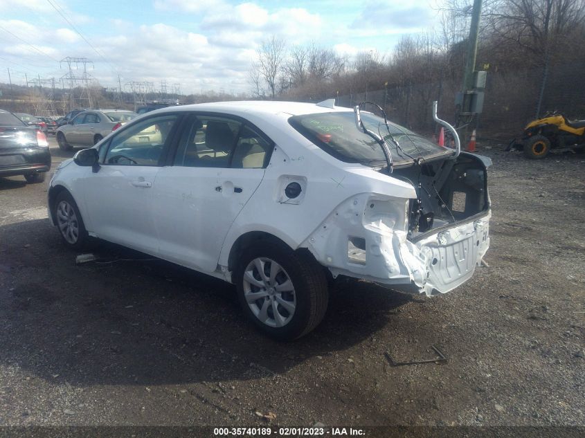 2022 TOYOTA COROLLA LE VIN: JTDEPMAE7N3021016