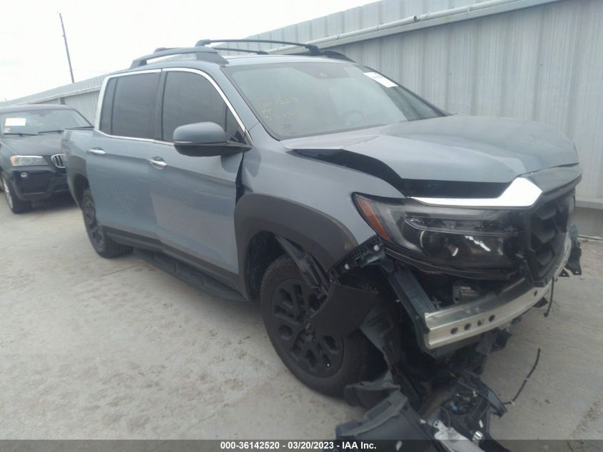 2022 HONDA RIDGELINE RTL-E VIN: 5FPYK3F77NB035542