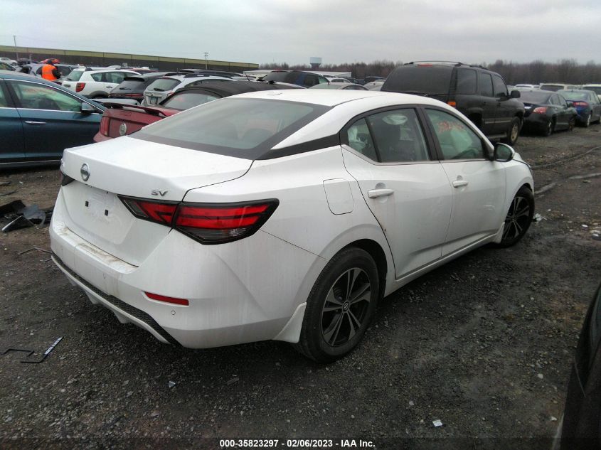 2022 NISSAN SENTRA SV VIN: 3N1AB8CV8NY235590