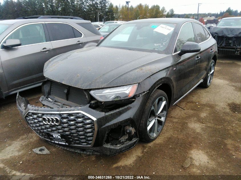 2021 AUDI Q5 SPORTBACK PREMIUM PLUS VIN: WA15AAFY1M2114390