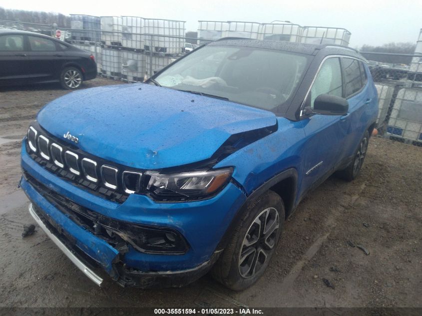 2022 JEEP COMPASS LIMITED VIN: 3C4NJDCB3NT170547