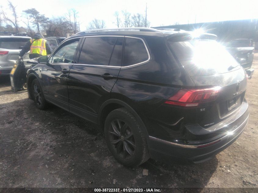 2022 VOLKSWAGEN TIGUAN SE VIN: 3VV2B7AX1NM005706