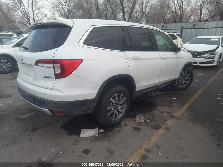 2022 HONDA PILOT EX-L VIN: 5FNYF6H51NB087470