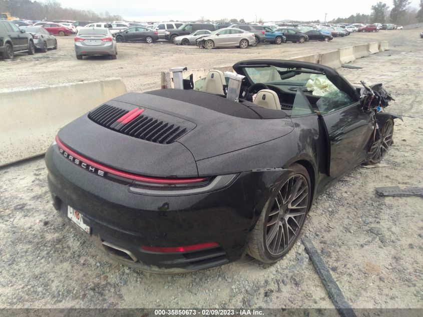 2022 PORSCHE 911 CARRERA VIN: WP0CA2A91NS236820