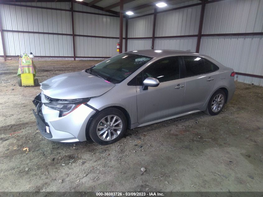 2022 TOYOTA COROLLA LE VIN: JTDVPMAE3NJ225601