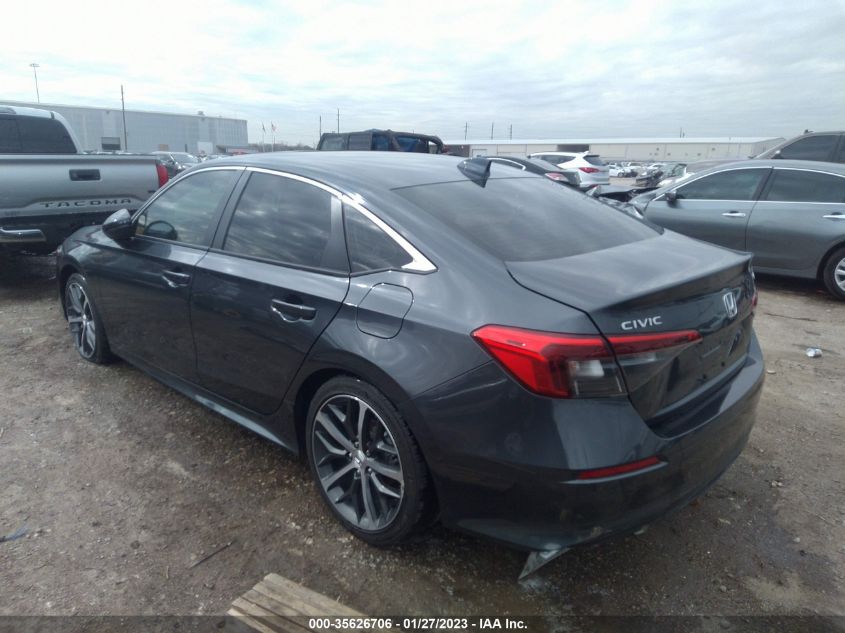 2022 HONDA CIVIC SEDAN TOURING VIN: 2HGFE1F95NH309345
