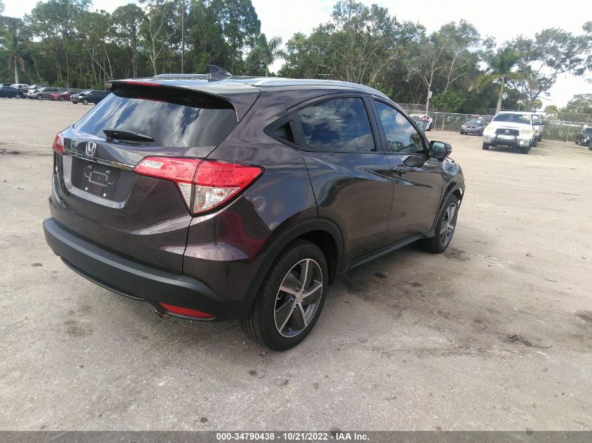 2022 HONDA HR-V EX VIN: 3CZRU5H58NM713509