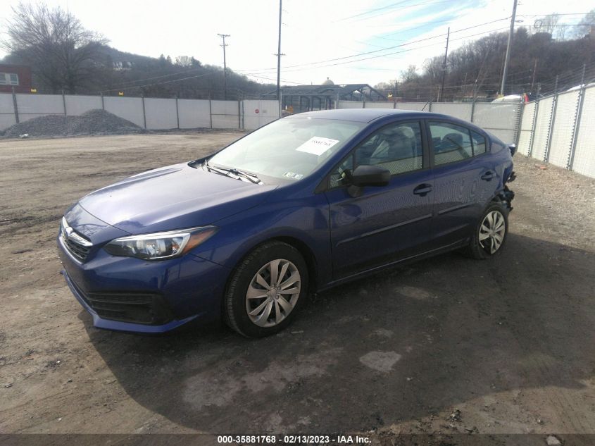 2022 SUBARU IMPREZA VIN: 4S3GKAB64N3611008