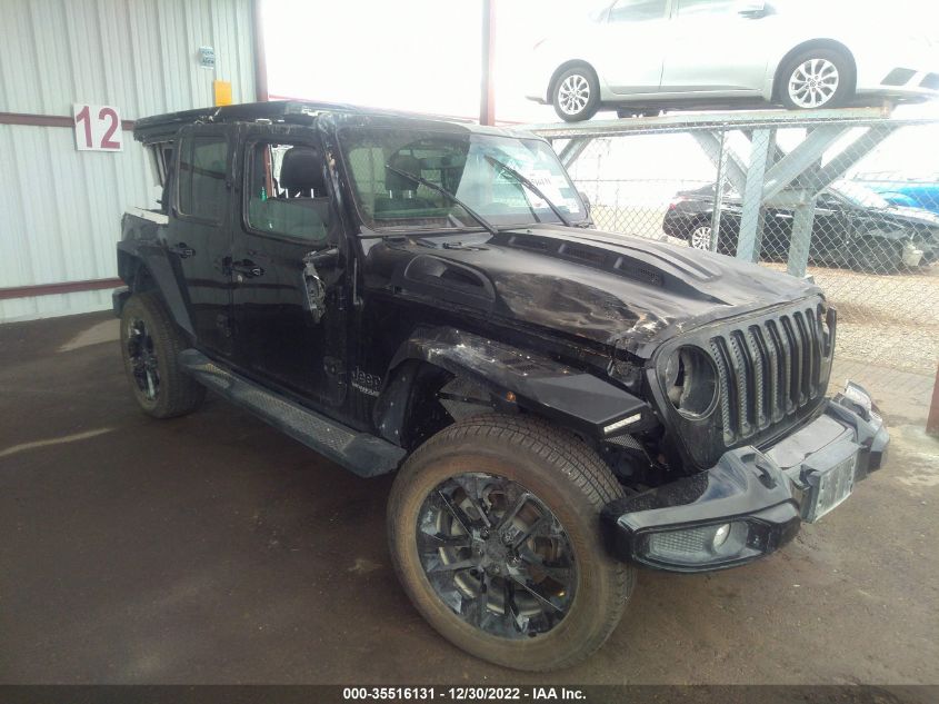 2021 JEEP WRANGLER UNLIMITED SAHARA HIGH VIN: 1C4HJXEM5MW734043