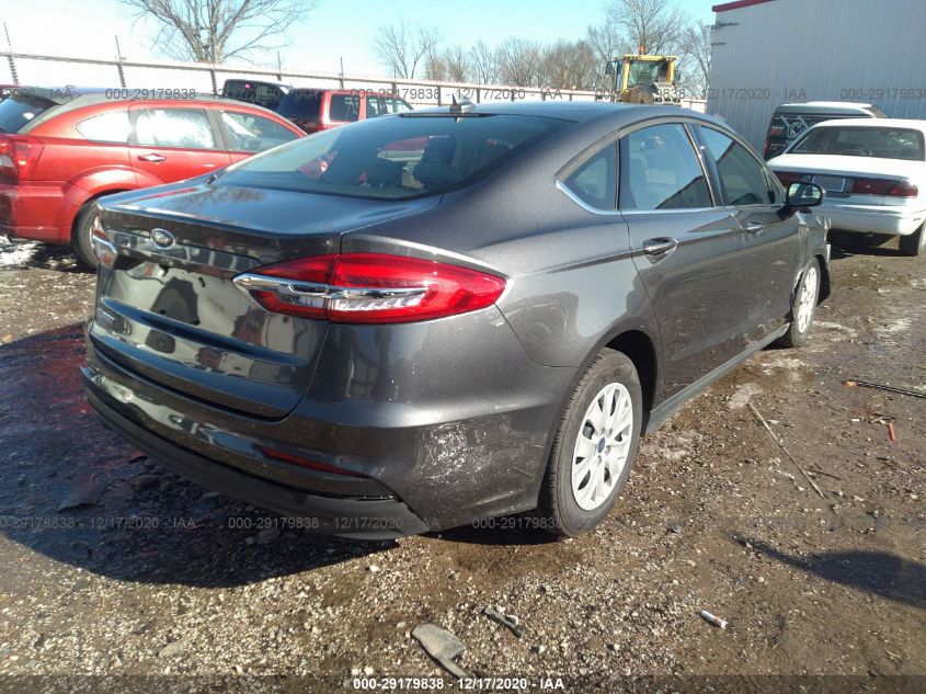 2020 FORD FUSION S VIN: 3FA6P0G77LR232484