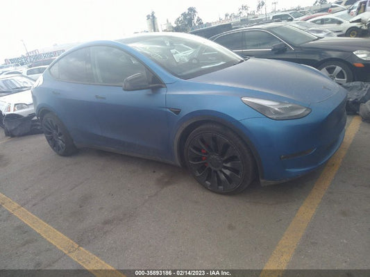 2022 TESLA MODEL Y PERFORMANCE VIN: 7SAYGDEF5NF346477