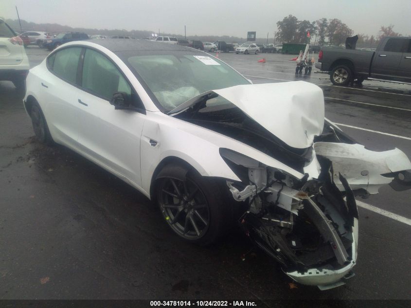 2022 TESLA MODEL 3 LONG RANGE VIN: 5YJ3E1EBXNF120573
