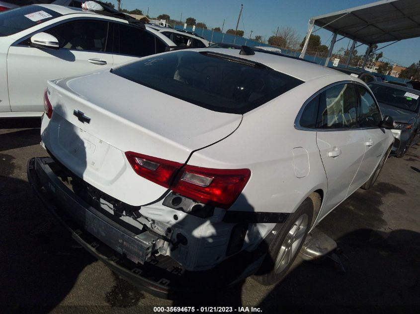 2022 CHEVROLET MALIBU LS VIN: 1G1ZB5ST0NF208351