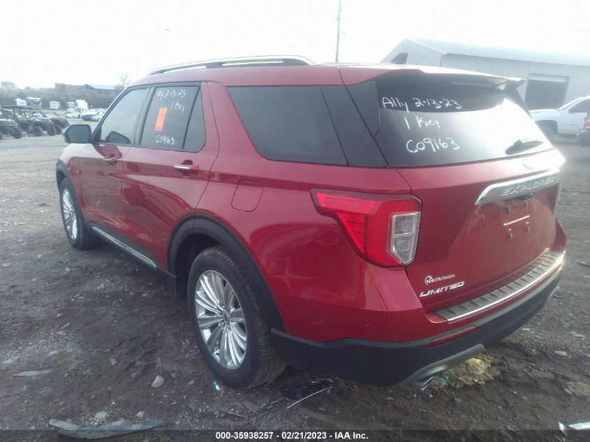 2022 FORD EXPLORER LIMITED VIN: 1FMSK7FH4NGC09163