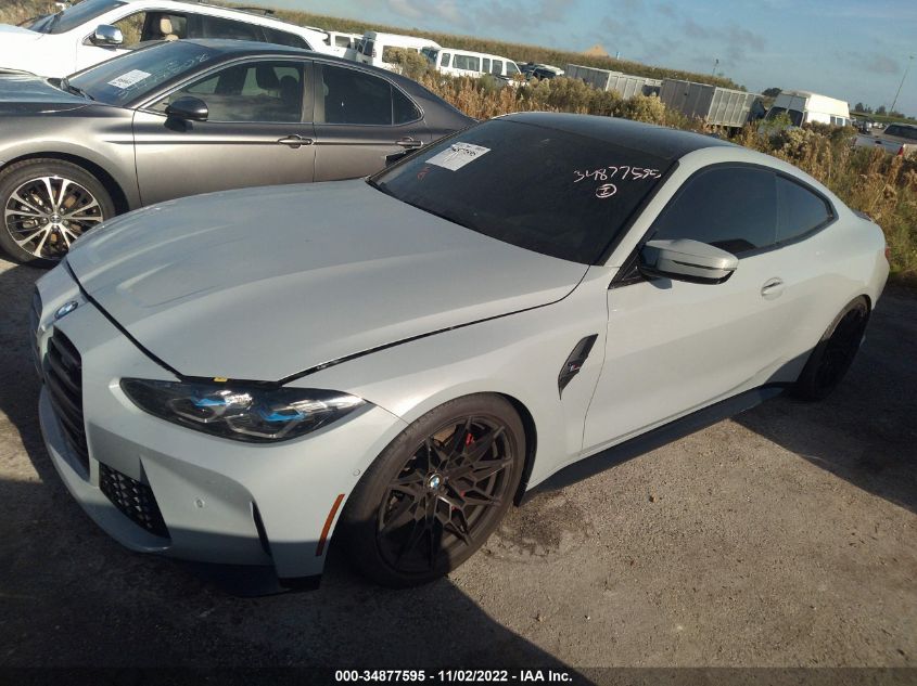 2021 BMW M4 COMPETITION VIN: WBS33AZ04MCG17592