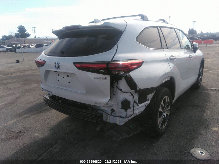 2022 TOYOTA HIGHLANDER HYBRID VIN: 5TDHBRCH3NS537713