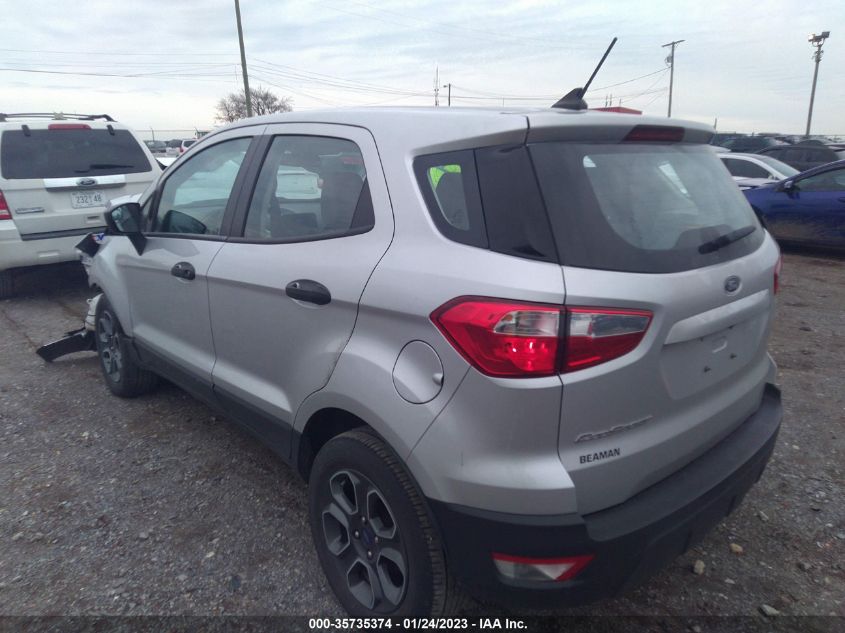 2021 FORD ECOSPORT S VIN: MAJ3S2FE6MC403321