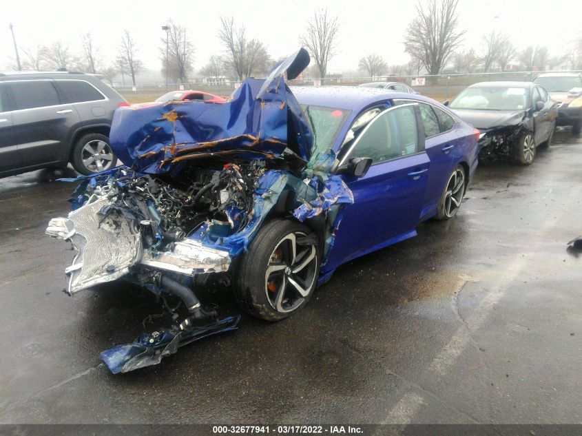 2021 HONDA ACCORD SEDAN SPORT SE VIN: 1HGCV1F4XMA071917