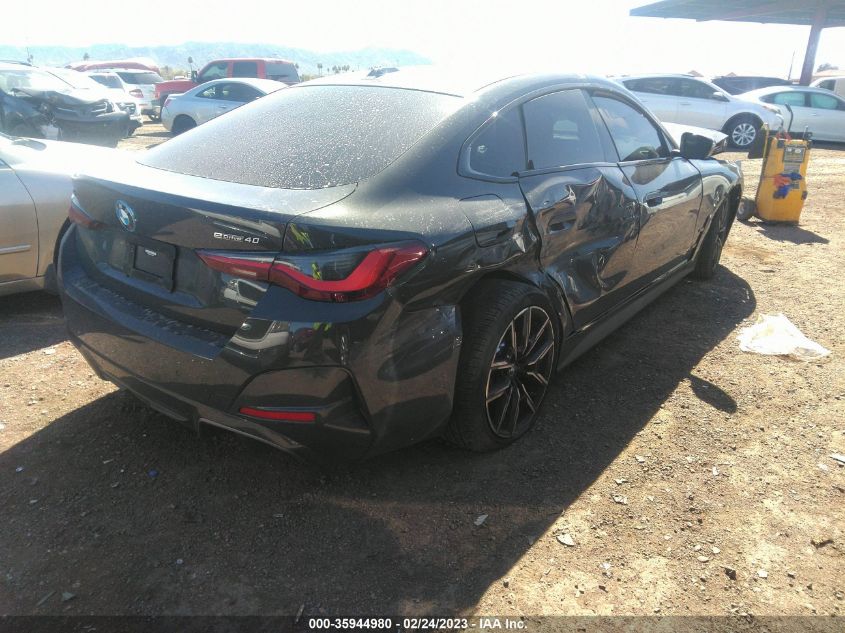 2022 BMW I4 EDRIVE40 VIN: WBY73AW07NFN19004