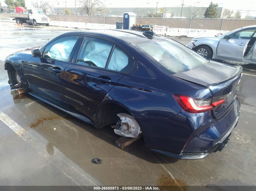 2022 BMW M3 COMPETITION VIN: WBS33AY02NFM80909