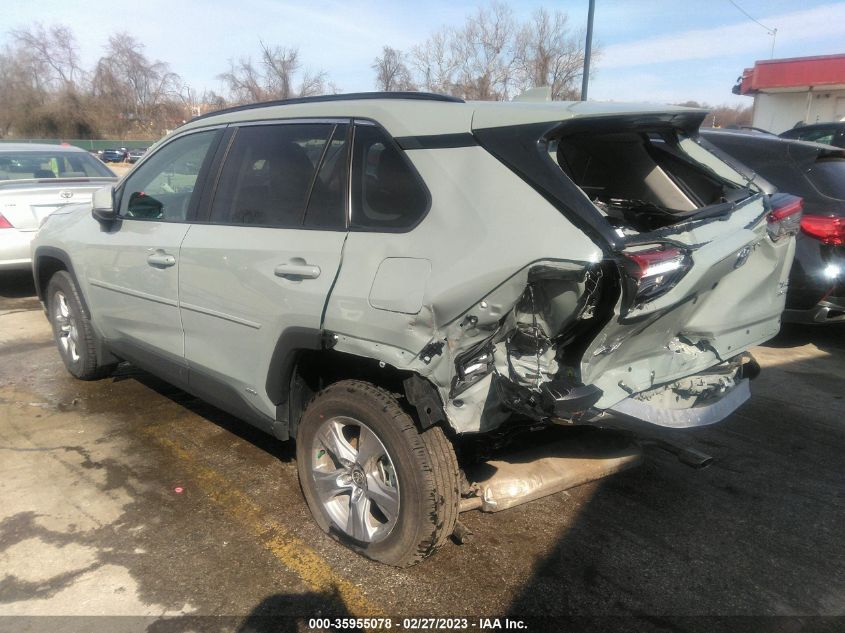 2022 TOYOTA RAV4 HYBRID XLE VIN: 4T3RWRFV6NU077908