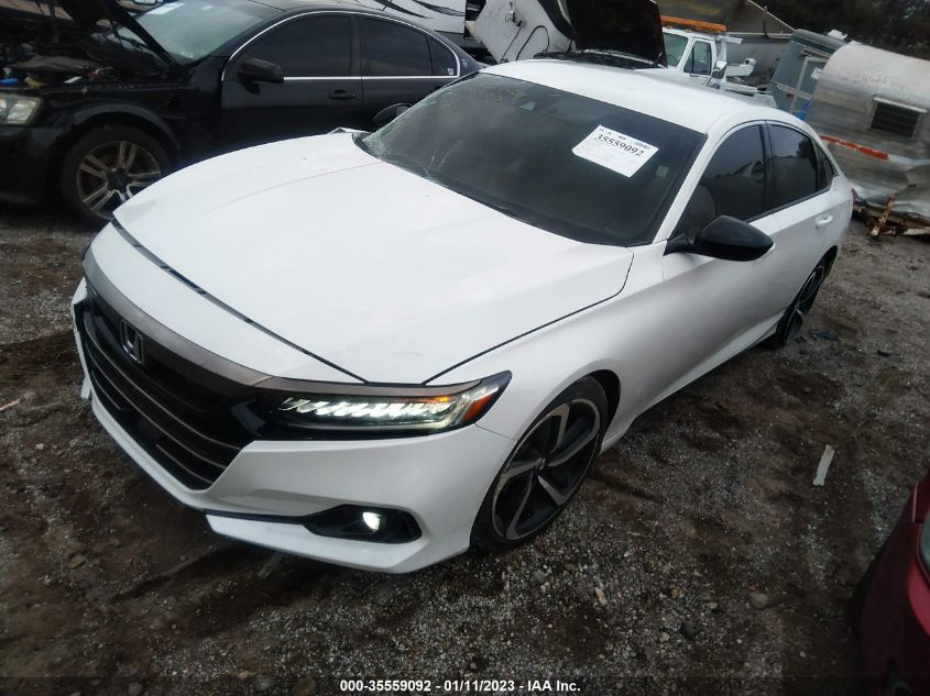 2022 HONDA ACCORD SEDAN SPORT SE VIN: 1HGCV1F44NA028904